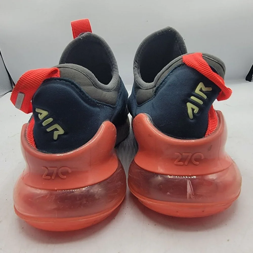 Nike Air Max 270 Extreme Womens 6 Kids 4.5 Iron Grey Crimson Shoes CI1108-007